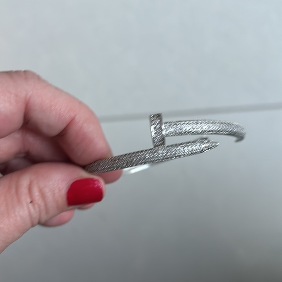 Nailhead bracelet in sterling silver - Picture 2 of 6